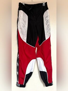 TNA Red Black White Colorblock Track Pants